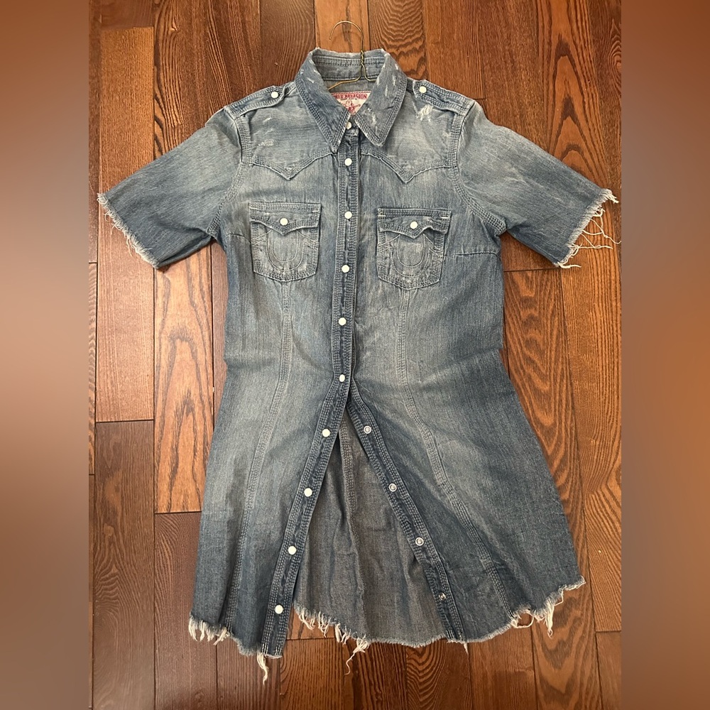True Religion Blue Denim Dress